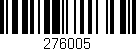 Código de barras (EAN, GTIN, SKU, ISBN): '276005'