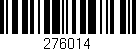 Código de barras (EAN, GTIN, SKU, ISBN): '276014'