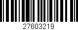 Código de barras (EAN, GTIN, SKU, ISBN): '27603219'