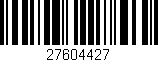 Código de barras (EAN, GTIN, SKU, ISBN): '27604427'