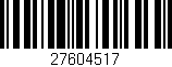 Código de barras (EAN, GTIN, SKU, ISBN): '27604517'