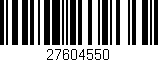 Código de barras (EAN, GTIN, SKU, ISBN): '27604550'