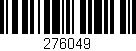 Código de barras (EAN, GTIN, SKU, ISBN): '276049'