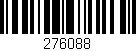 Código de barras (EAN, GTIN, SKU, ISBN): '276088'