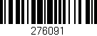 Código de barras (EAN, GTIN, SKU, ISBN): '276091'
