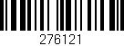 Código de barras (EAN, GTIN, SKU, ISBN): '276121'