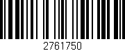 Código de barras (EAN, GTIN, SKU, ISBN): '2761750'