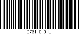 Código de barras (EAN, GTIN, SKU, ISBN): '2761_0_0_U'