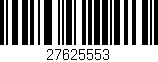 Código de barras (EAN, GTIN, SKU, ISBN): '27625553'