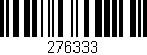 Código de barras (EAN, GTIN, SKU, ISBN): '276333'