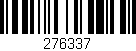 Código de barras (EAN, GTIN, SKU, ISBN): '276337'