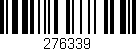 Código de barras (EAN, GTIN, SKU, ISBN): '276339'
