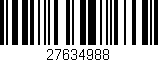 Código de barras (EAN, GTIN, SKU, ISBN): '27634988'