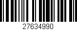 Código de barras (EAN, GTIN, SKU, ISBN): '27634990'