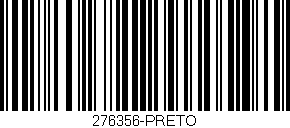 Código de barras (EAN, GTIN, SKU, ISBN): '276356-PRETO'