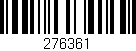 Código de barras (EAN, GTIN, SKU, ISBN): '276361'