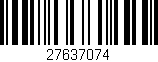 Código de barras (EAN, GTIN, SKU, ISBN): '27637074'