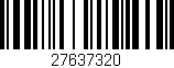Código de barras (EAN, GTIN, SKU, ISBN): '27637320'