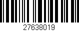 Código de barras (EAN, GTIN, SKU, ISBN): '27638019'