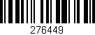 Código de barras (EAN, GTIN, SKU, ISBN): '276449'