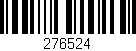 Código de barras (EAN, GTIN, SKU, ISBN): '276524'