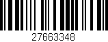 Código de barras (EAN, GTIN, SKU, ISBN): '27663348'