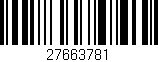 Código de barras (EAN, GTIN, SKU, ISBN): '27663781'