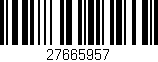Código de barras (EAN, GTIN, SKU, ISBN): '27665957'