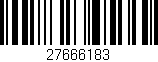 Código de barras (EAN, GTIN, SKU, ISBN): '27666183'