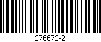Código de barras (EAN, GTIN, SKU, ISBN): '276672-2'