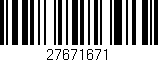 Código de barras (EAN, GTIN, SKU, ISBN): '27671671'