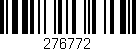 Código de barras (EAN, GTIN, SKU, ISBN): '276772'