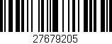 Código de barras (EAN, GTIN, SKU, ISBN): '27679205'