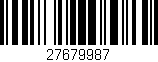 Código de barras (EAN, GTIN, SKU, ISBN): '27679987'