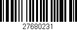 Código de barras (EAN, GTIN, SKU, ISBN): '27680231'