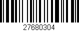 Código de barras (EAN, GTIN, SKU, ISBN): '27680304'
