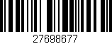 Código de barras (EAN, GTIN, SKU, ISBN): '27698677'