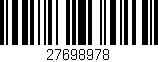 Código de barras (EAN, GTIN, SKU, ISBN): '27698978'