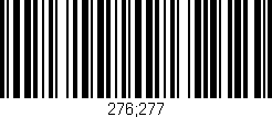 Código de barras (EAN, GTIN, SKU, ISBN): '276;277'