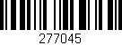 Código de barras (EAN, GTIN, SKU, ISBN): '277045'