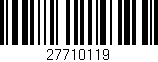 Código de barras (EAN, GTIN, SKU, ISBN): '27710119'