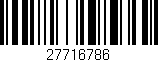 Código de barras (EAN, GTIN, SKU, ISBN): '27716786'