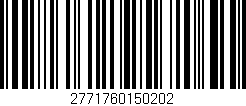 Código de barras (EAN, GTIN, SKU, ISBN): '2771760150202'