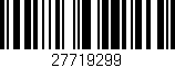 Código de barras (EAN, GTIN, SKU, ISBN): '27719299'