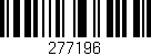 Código de barras (EAN, GTIN, SKU, ISBN): '277196'