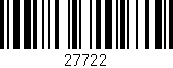 Código de barras (EAN, GTIN, SKU, ISBN): '27722'