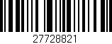 Código de barras (EAN, GTIN, SKU, ISBN): '27728821'