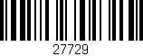 Código de barras (EAN, GTIN, SKU, ISBN): '27729'