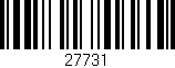 Código de barras (EAN, GTIN, SKU, ISBN): '27731'