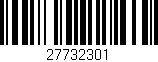Código de barras (EAN, GTIN, SKU, ISBN): '27732301'